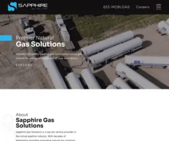 Sapphiregassolutions.com(Solutions Delivered. Wherever you are. Sapphire Gas Solutions) Screenshot