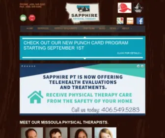 Sapphirept.com(Missoula physical therapy outpatient clinic) Screenshot