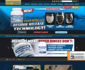 Sapphirescientific.com(Legend Brands Cleaning) Screenshot