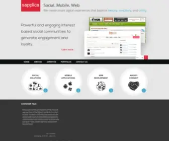 Sapplica.com(Building Applications for the Social World) Screenshot