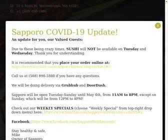 Sapporobbq.com(Sapporo Korean BBQ & Sushi Restaurant) Screenshot