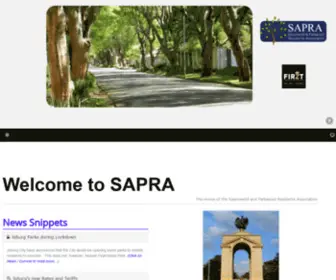 Sapra.org.za(Sapra Home) Screenshot