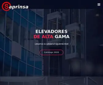 Saprinsa.com.mx(Elevadores) Screenshot