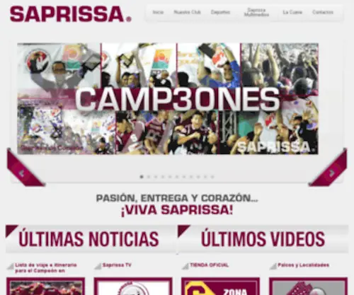 Saprissa.co.cr(Saprissa) Screenshot