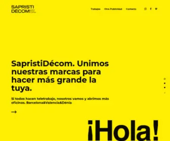 Sapristi.es(Agencia de otra Publicidad) Screenshot