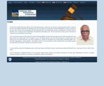 Saprlaw.com(Subbaraya Aiyar) Screenshot