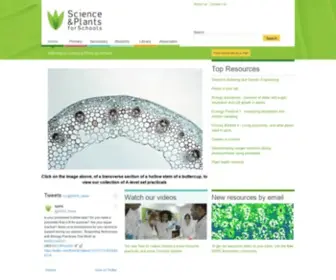 Saps.org.uk(Science & Plants for Schools) Screenshot