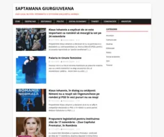 Saptamanagiurgiuveana.ro(SĂPTĂMÂNA GIURGIUVEANĂ) Screenshot