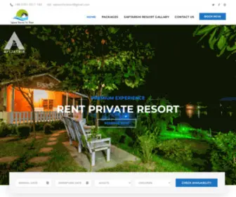 Saptarshiresort.com(Saptarshi Riverside Resort) Screenshot