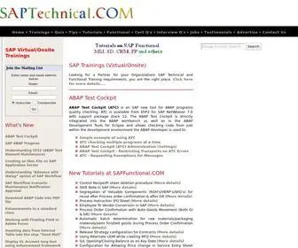 Saptechnical.com(Let's share knowledge) Screenshot