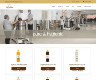 Saptham.com(Best cold pressed oil) Screenshot