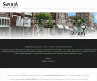 Sapulpamainstreet.com(The Sapulpa Main Street organization) Screenshot