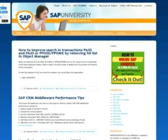Sapuniversity.eu(SAP University) Screenshot