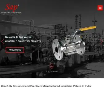 SapValves.com(Sap Industries Ltd) Screenshot