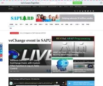 Sapyard.com(SAP Training) Screenshot