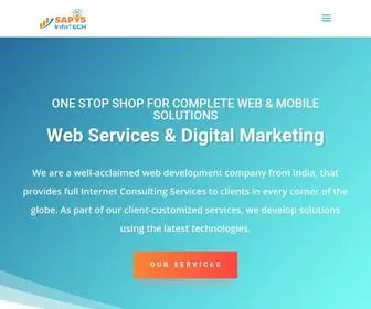 Sapysinfotech.com(Website Design & Development in Kolhapur) Screenshot