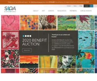 Saqa.com(Studio Art Quilt Associates) Screenshot