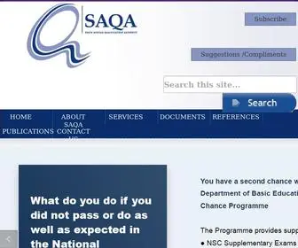 Saqa.org.za(Home) Screenshot