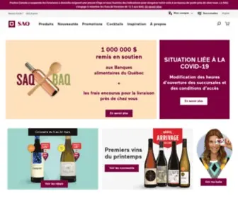Saq.com(Découvrez la sélection de vins) Screenshot