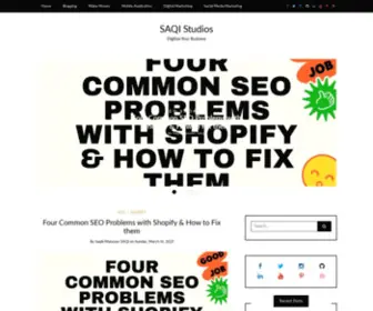 Saqistudios.com(Digitalize Your Business) Screenshot