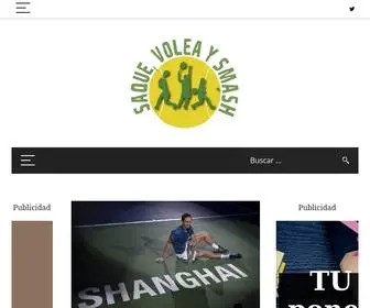 Saquevoleaysmash.com(Lo mejor del tenis con solo un click) Screenshot
