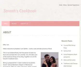 Saraahscookbook.com(Cook) Screenshot