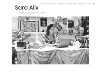 Saraalix.com(Production Design) Screenshot