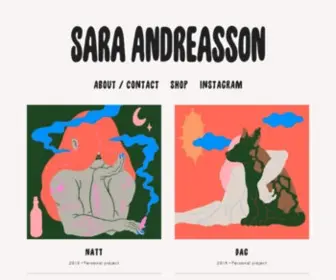 Saraandreasson.se(Sara Andreasson) Screenshot