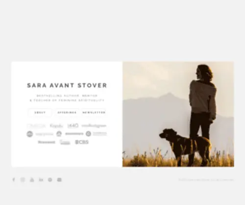 Saraavantstover.com(Sara Avant Stover) Screenshot
