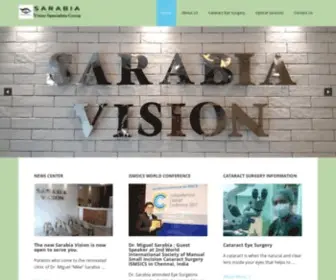 Sarabiavision.com(Sarabia Vision Specialists Group) Screenshot