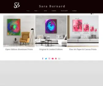 Saraburnard.com(Original artwork & design by Sara Burnard) Screenshot