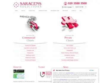 Saracenssolicitors.co.uk(Saracens Solicitors) Screenshot