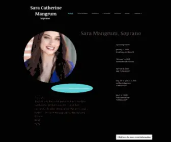 Saracmangrum.com(Sara Mangrum) Screenshot