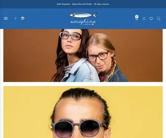 Saraghinaeyewear.com(Discover the many models of Saraghina sunglasses and eyeglasses for men and women) Screenshot