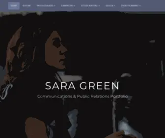 Saragreen.me(Communications & Public Relations Portfolio) Screenshot