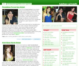 Sarah-Azhari.net(Sarah Azhari) Screenshot