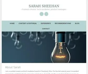 Sarah-Sheehan.com(Content creator) Screenshot