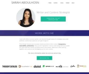 Sarahaboulhosn.com(Sarah Aboulhosn) Screenshot