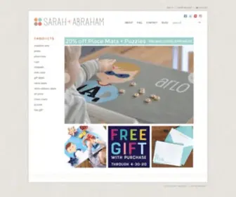 Sarahandabraham.com(Personalized gifts for babies) Screenshot
