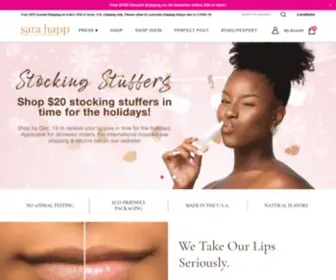 Sarahapp.com(Focused on solving the 10 most common lip problems) Screenshot