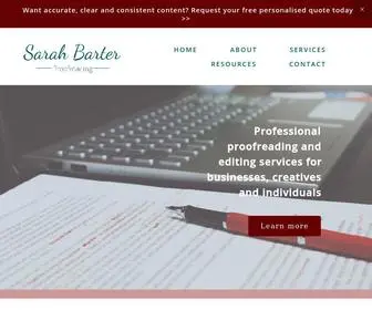 Sarahbarterproofreading.com(Sarah Barter Proofreading) Screenshot