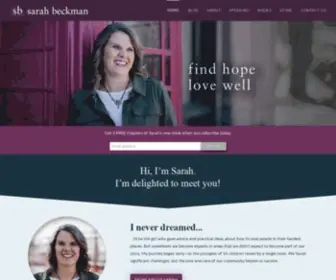 Sarahbeckman.org(Sarah Beckman) Screenshot