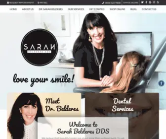 Sarahbelderesdds.com(Dentist Solana Beach CA) Screenshot