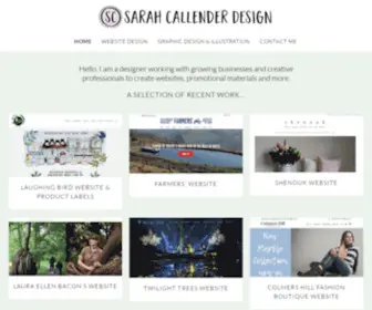 Sarahcallender.co.uk(Sarah Callender Design) Screenshot