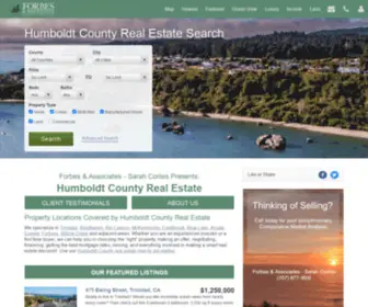 Sarahcorliss.com(Humboldt County Real Estate by Forbes & Associates) Screenshot