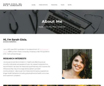 Sarahgioia.com(SARAH GIOIA) Screenshot