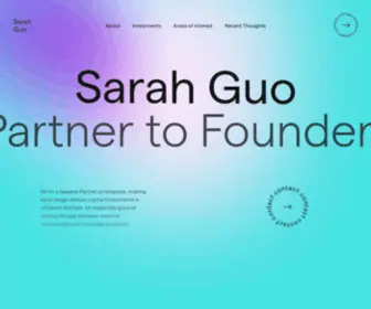 Sarahguo.com(Home) Screenshot