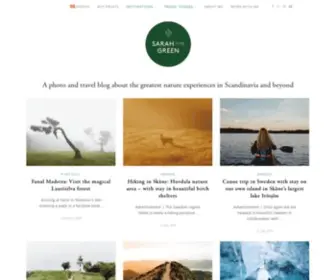 Sarahinthegreen.com(A photo and travel blog) Screenshot