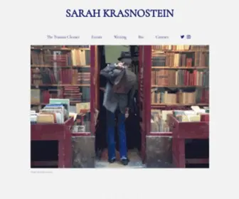 Sarahkrasnostein.com(Sarah Krasnostein) Screenshot