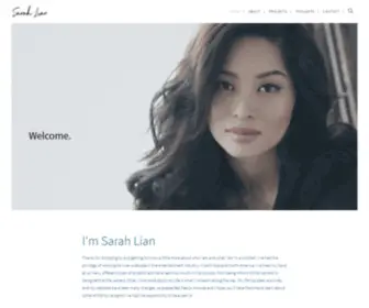 Sarahlian.com(Entreprenuer and Actress) Screenshot